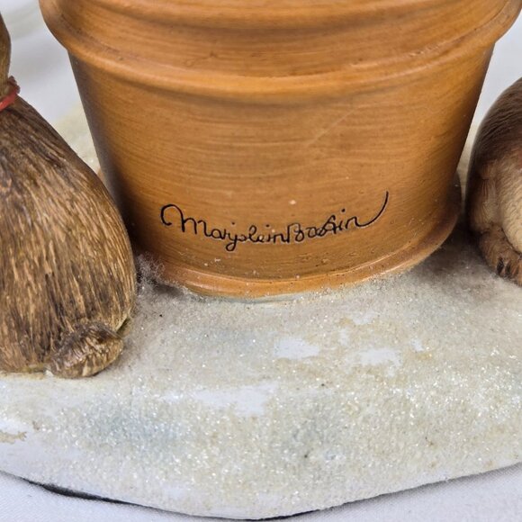 Maarjolein Bastin Bunny Rabbit Garden Pot Lamp Base No Shade Electric WORKS - Picture 8 of 14